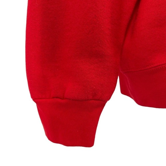 Vintage 90’s Cactus Sweatshirt Rhinestone Butterflies Full Zip Red Large - Picture 9 of 11